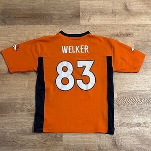 NFL Orange and Black Kids Jersey WELKER